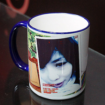 彩邊馬克杯-深海藍